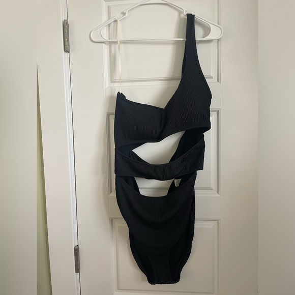 Aerie Cutout Black Bikini One Piece - Picture 2 of 7